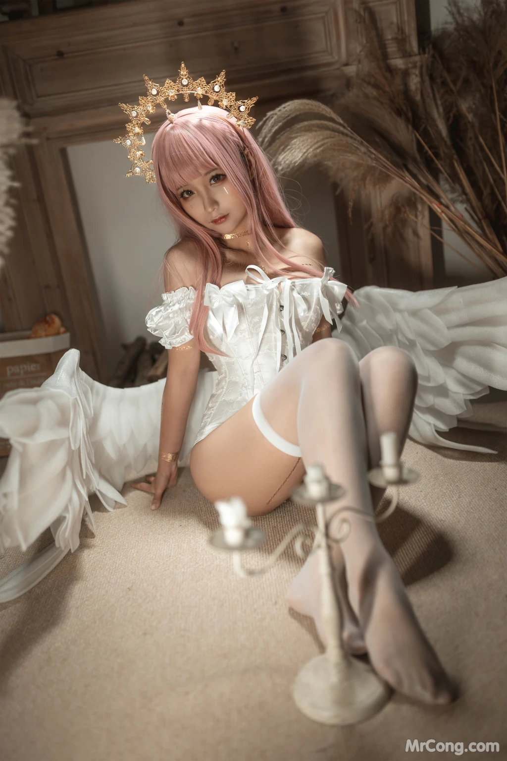 Coser@蠢沫沫 (chunmomo) Vol.160: 沫沫真爱版 天使本-圣天使 (40 photos)