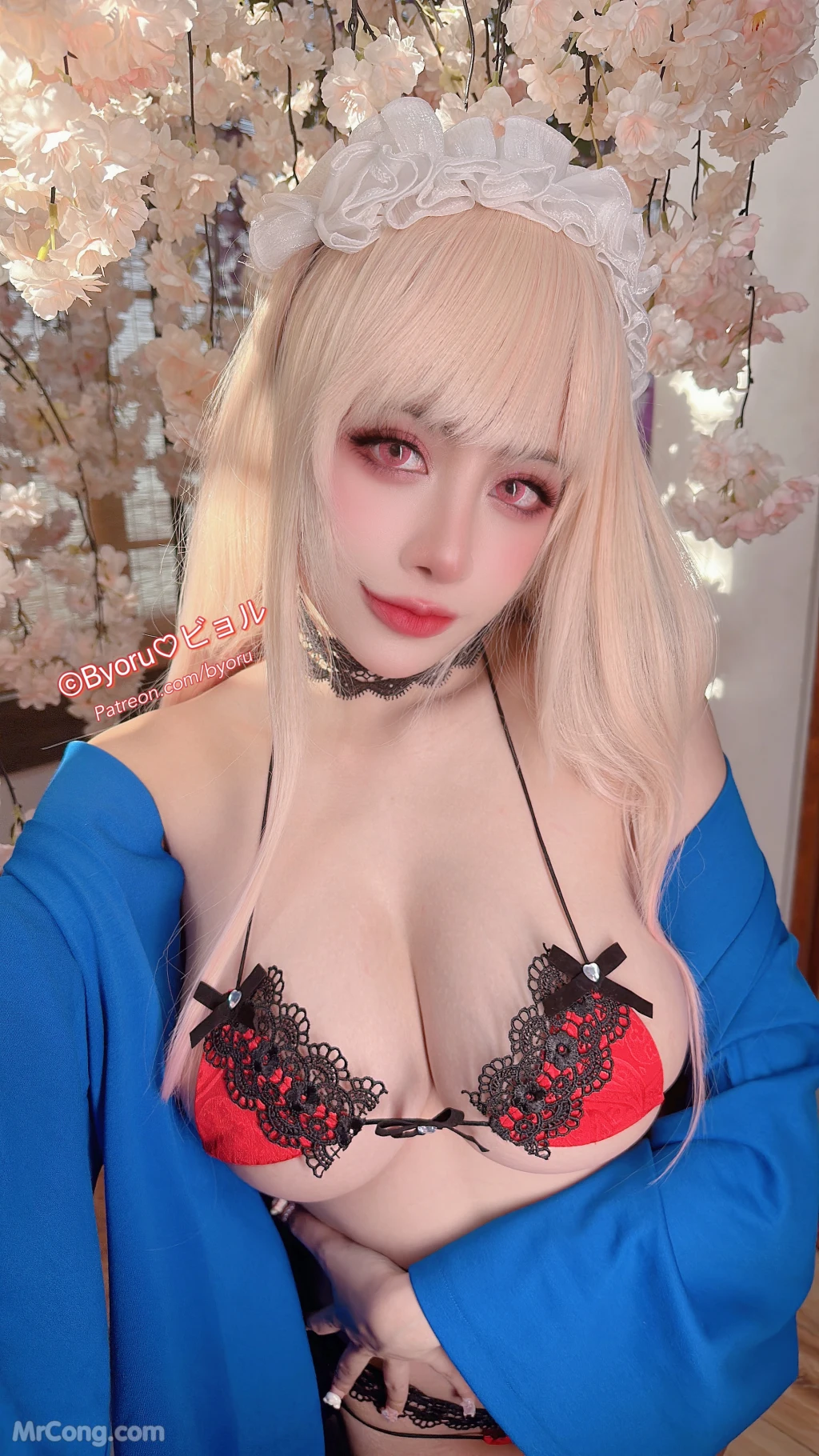 Coser@Byoru: Marin Red Lingerie (43 photos) 1 Coser@Byoru: Marin Red Lingerie (43 photos) 1