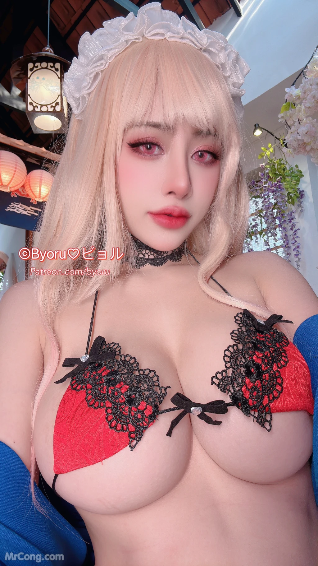 Coser@Byoru: Marin Red Lingerie (43 photos) 9 Coser@Byoru: Marin Red Lingerie (43 photos) 9