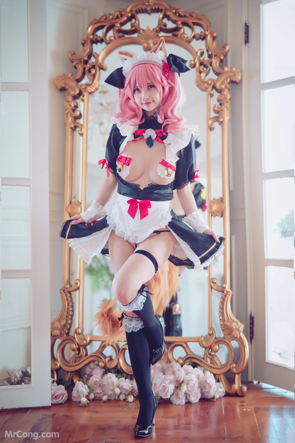 Coser@沖田凜花Rinka: Tamamo Maid (25 photos)