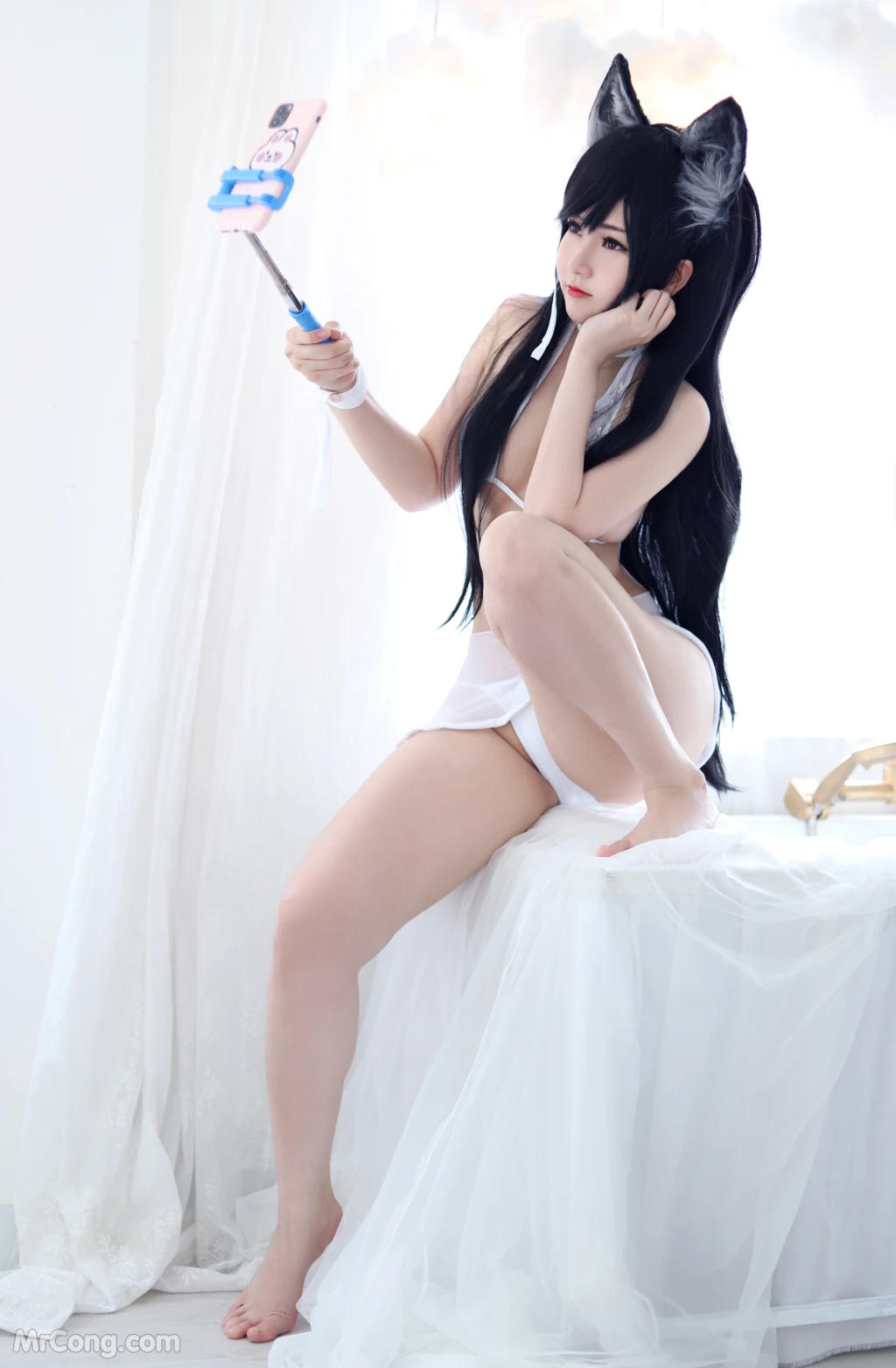 Coser@Potato Godzilla: Atago Bikini (35 photos)