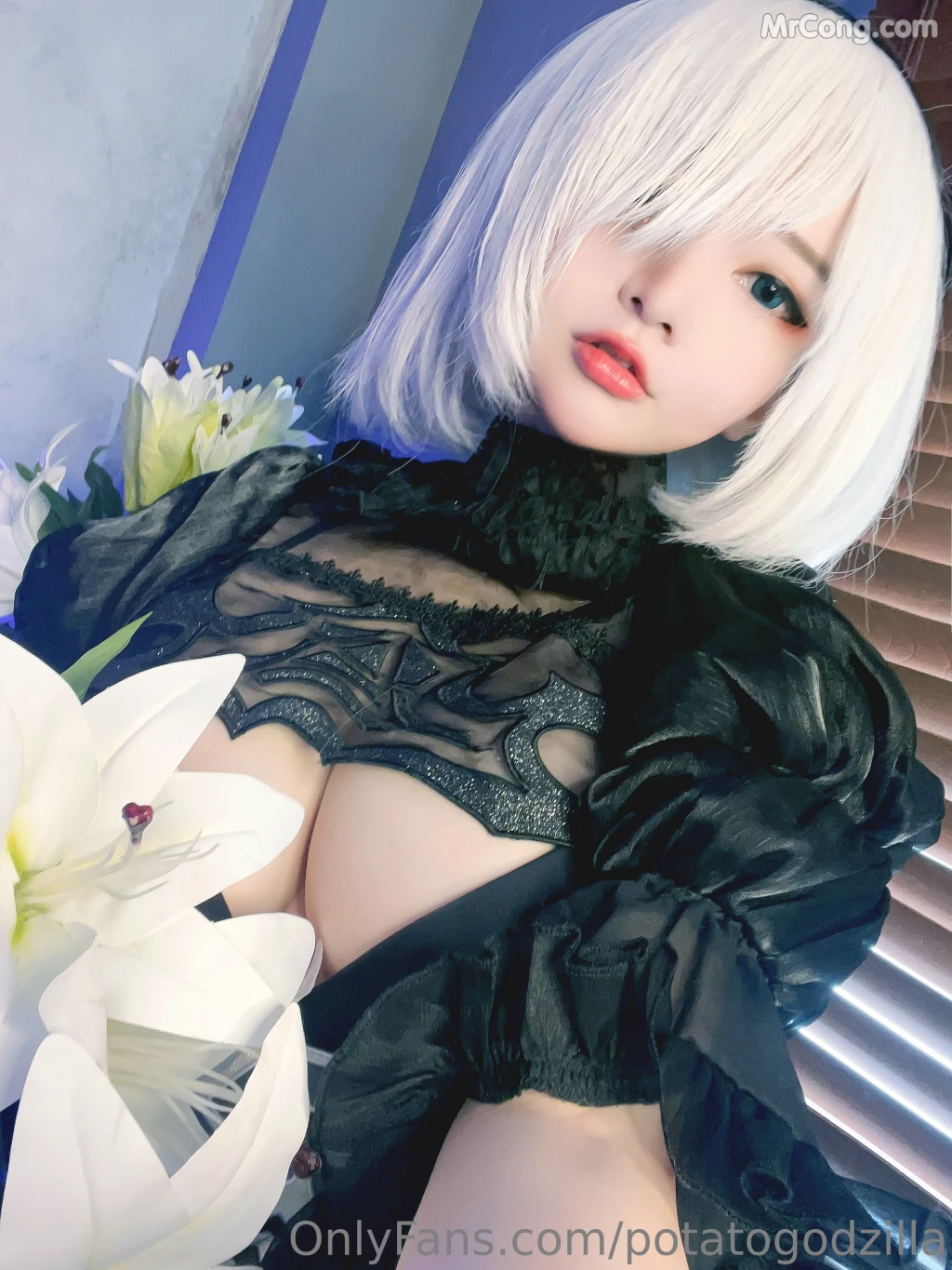 Coser@Potato Godzilla: 2B Bride (24 photos)