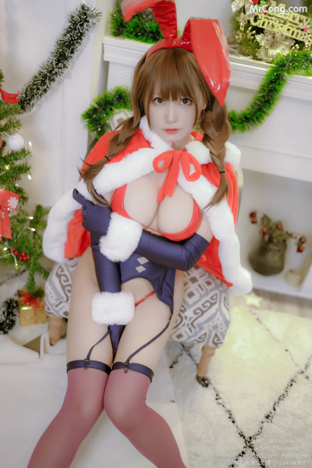 Coser@Nyako喵子: Christmas Bunny (157 photos) 4 Coser@Nyako喵子: Christmas Bunny (157 photos) 4