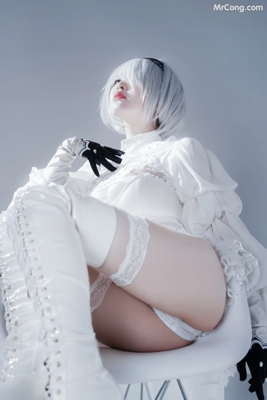 Coser@半半子: Automataヨルハ二号B型 白いドレス (51 photos) 0 Coser@半半子: Automataヨルハ二号B型 白いドレス (51 photos) 0