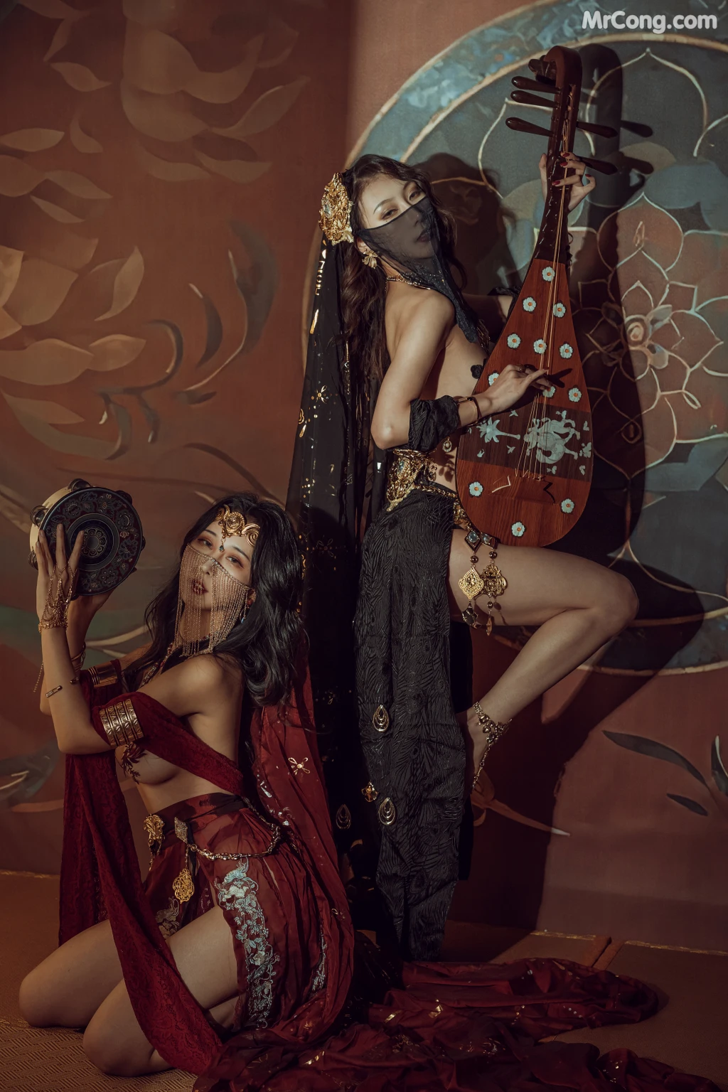 Coser@云溪溪 (Yunx1x1) Vol.044: 奶桃-双人古风 (50 photos)