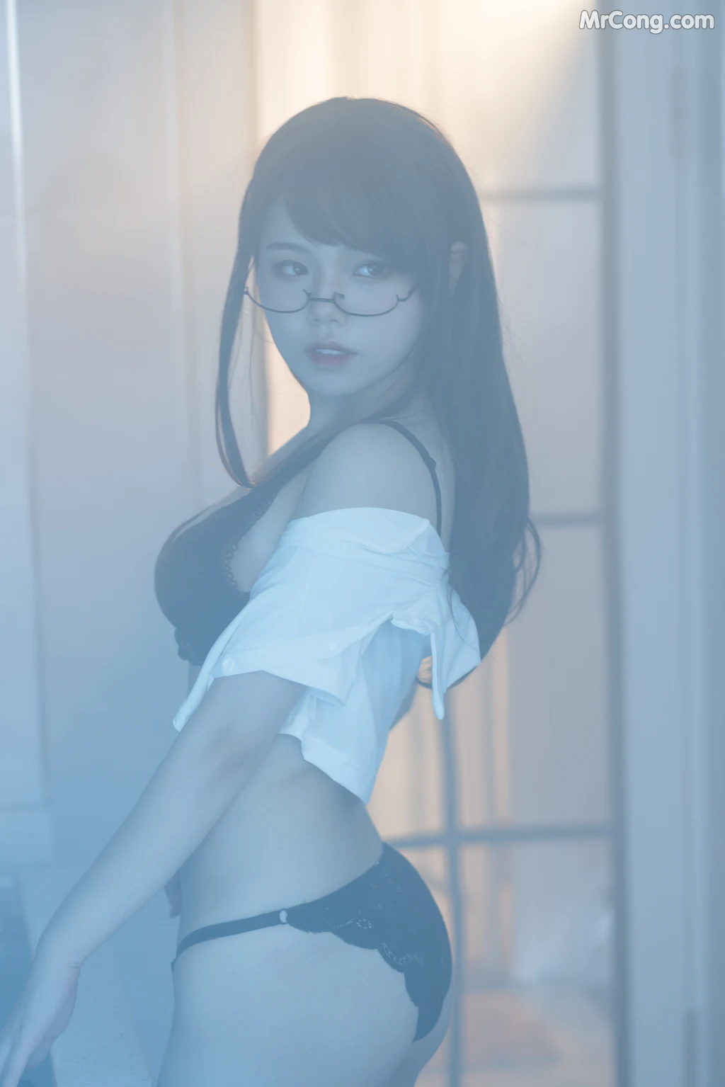 Coser@七月喵子 (qiyuemiaozi) No.006: 眼镜娘1号 (21 photos)