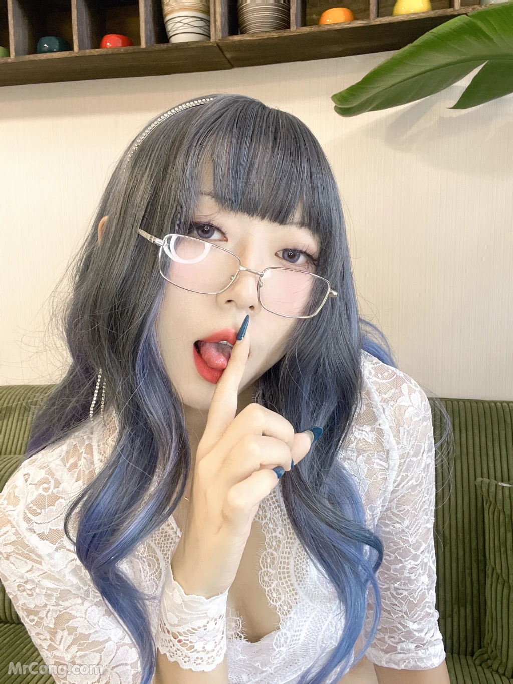 Coser@Money冷冷 No.033: 白蕾丝长裙 (73 photos)
