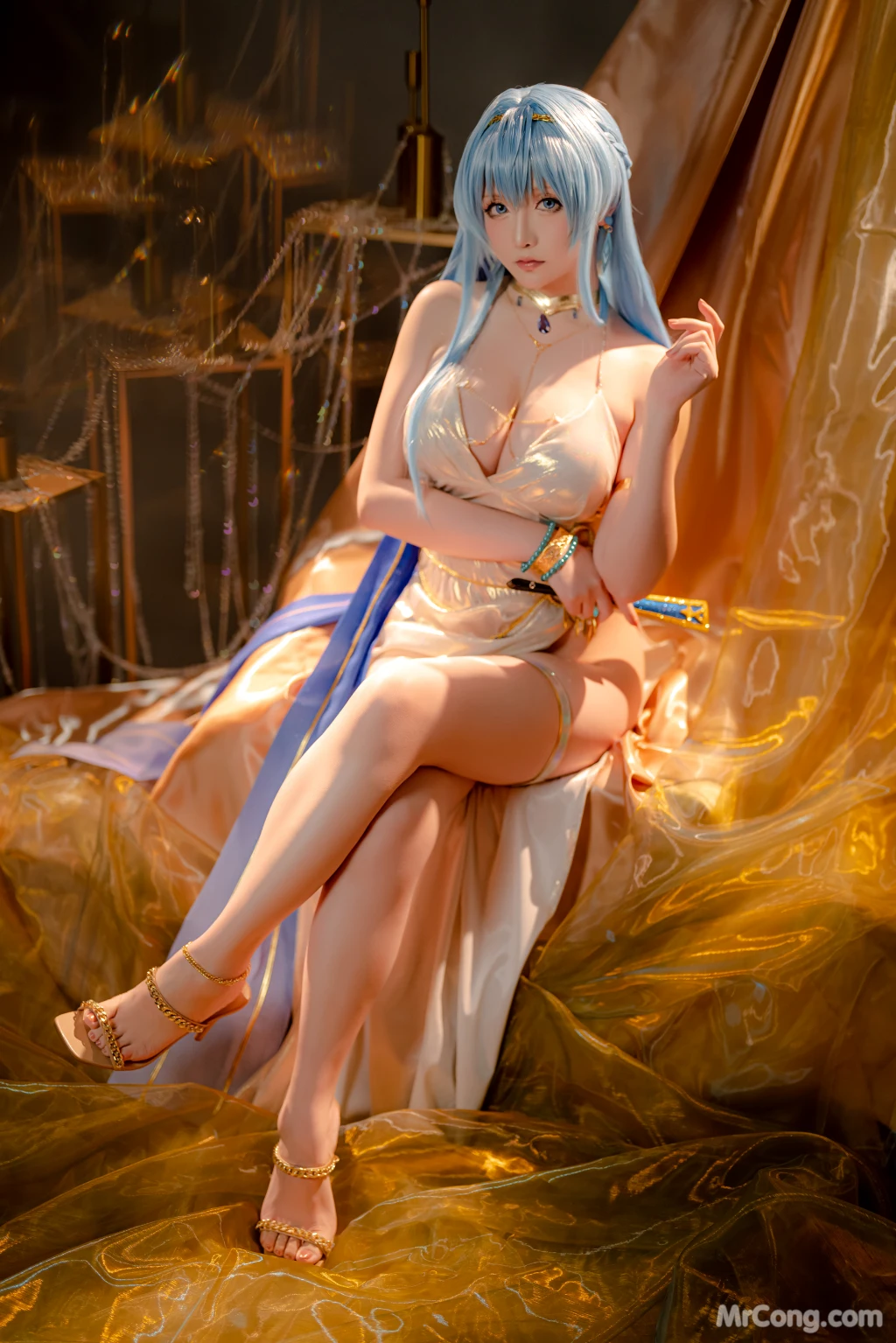 Coser@星之迟迟Hoshilily: Nikke-海伦 (77 photos )