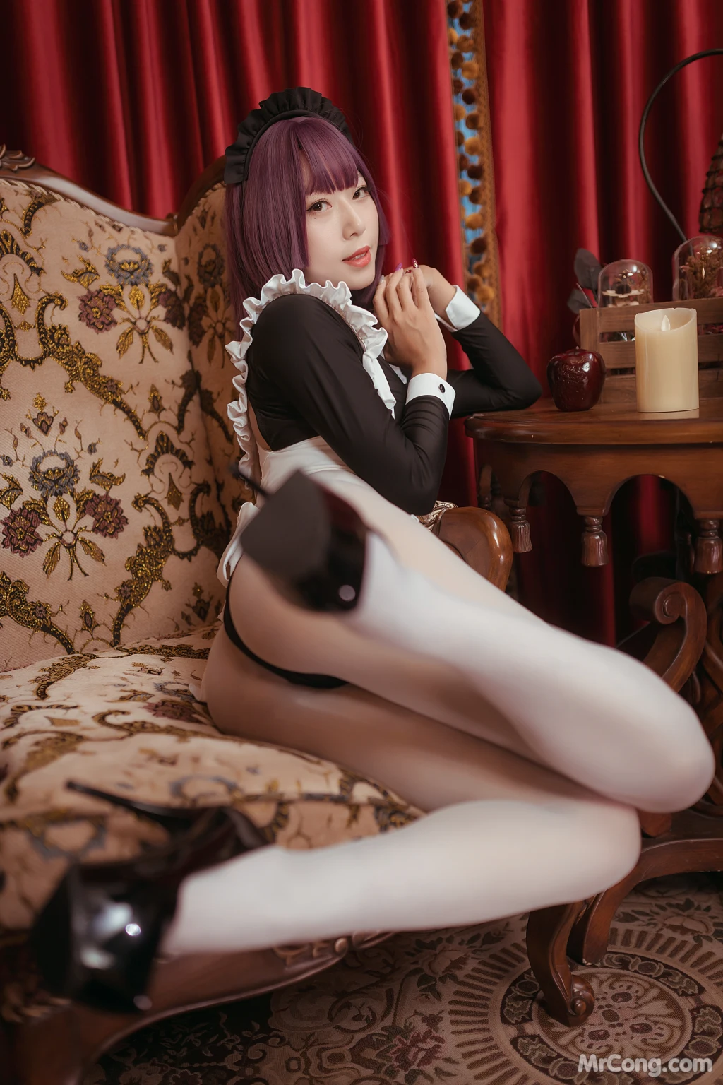 Coser@Money冷冷 No.032: 高叉女仆 (25 photos) 4 Coser@Money冷冷 No.032: 高叉女仆 (25 photos) 4