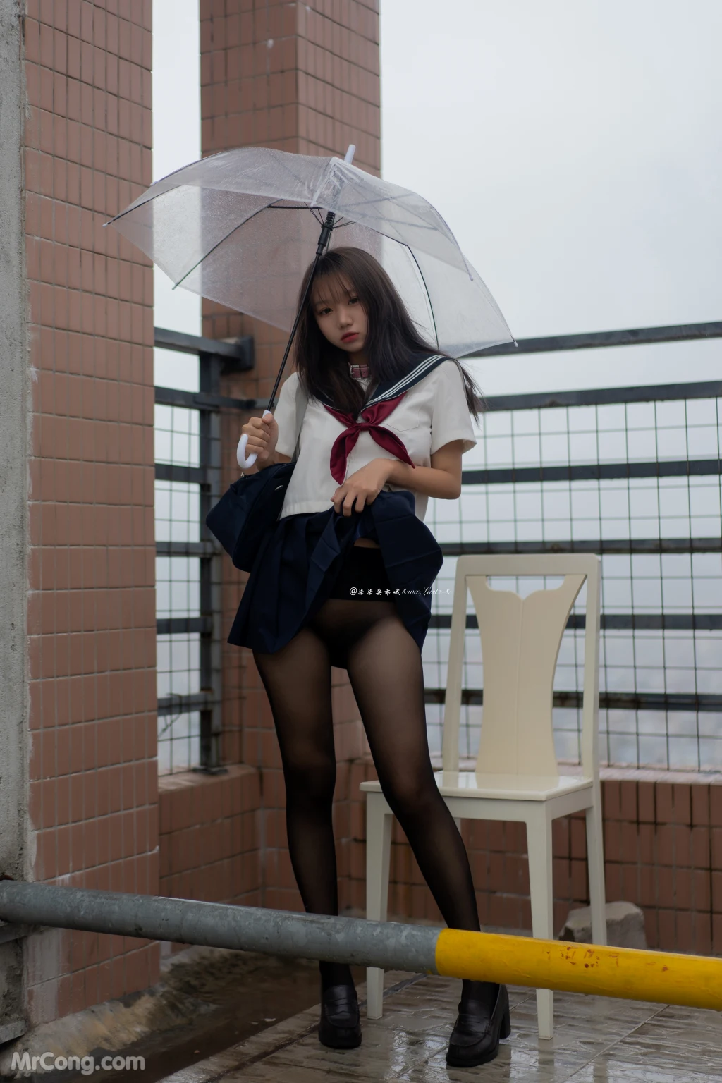 Coser@柒柒要乖哦 No.007: 天台学姐 (80 photos )