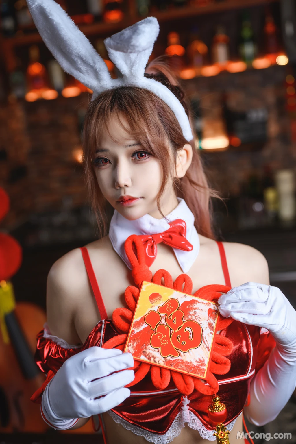 Coser@抱走莫子aa Vol.048: 兔色撩人 (60 photos )