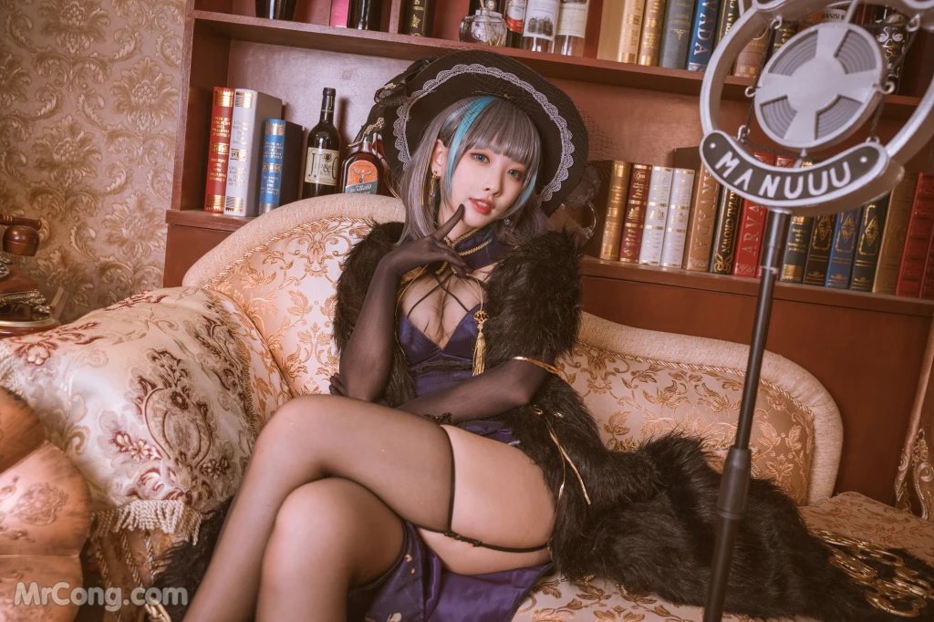 Coser@宮本桜: 柴郡旗袍 音乐绚烂CaitSith (20 photos)