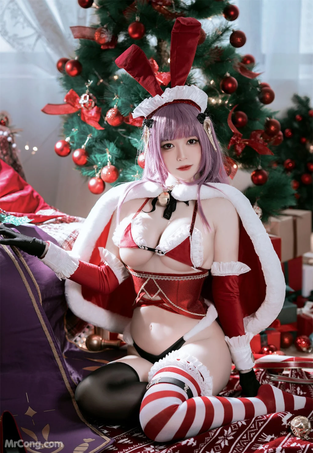 Coser@半半子: Christmas Bunny Aike (41 photos)