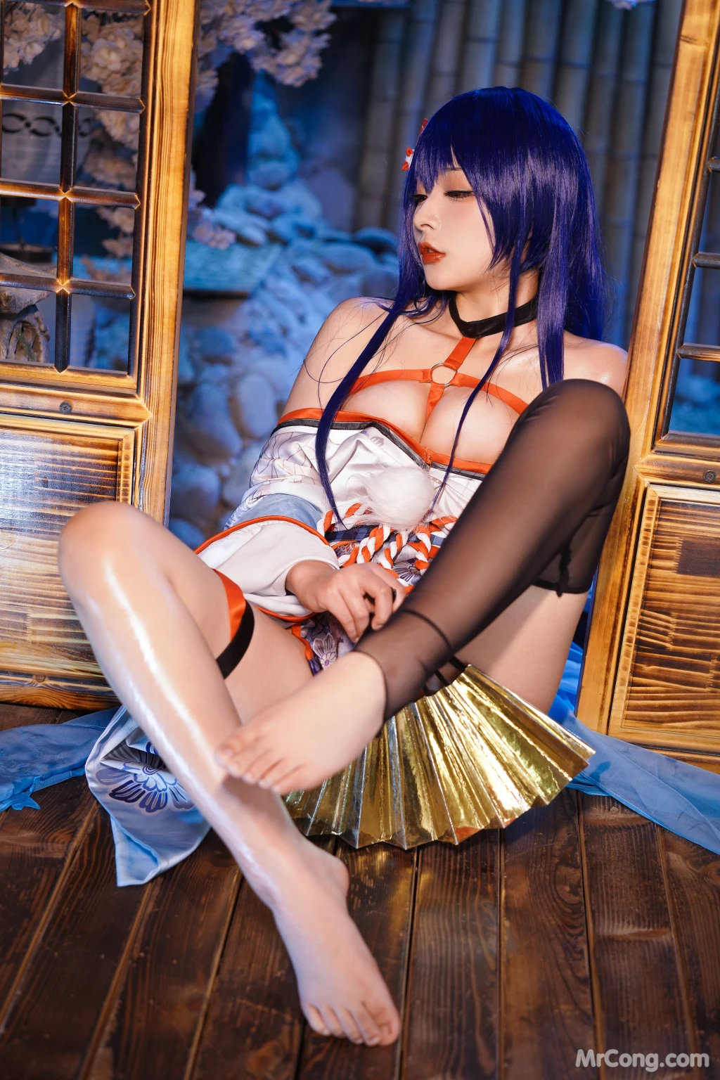 Coser@yuuhui玉汇 No.028: Erophone Re 真子-和服抹油 (82 photos)