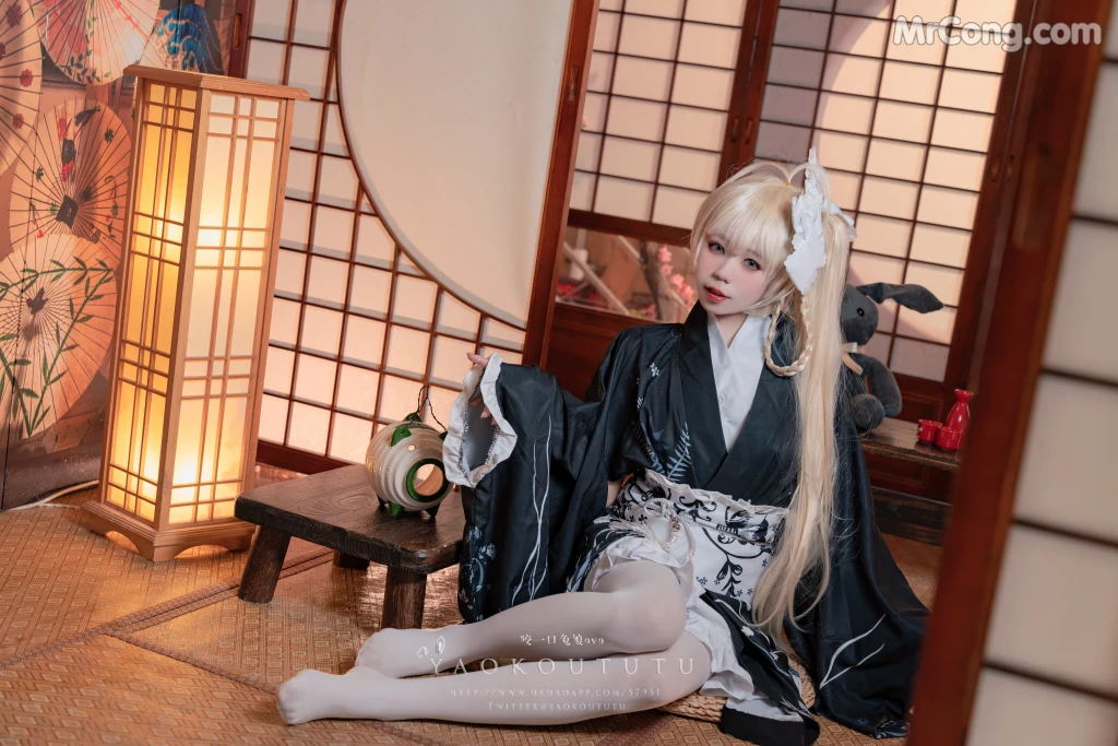 Coser@黏黏团子兔: 六月T3专属特典『穹妹浴衣』 (42 photos )