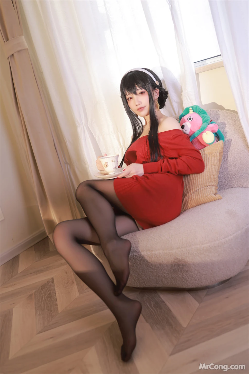 Coser@水淼Aqua Vol.156: 约尔红毛衣 (68 photos)