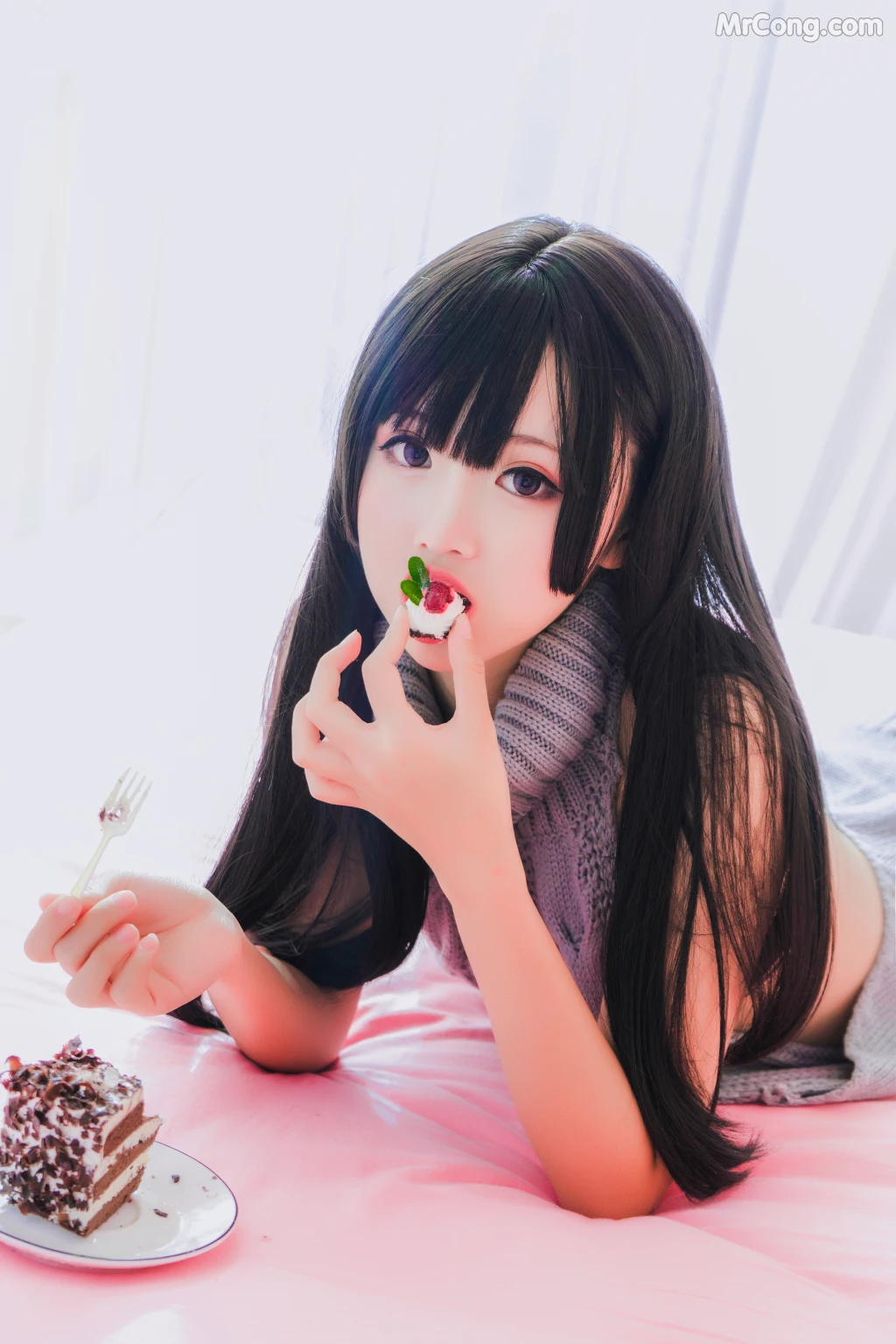 Coser@面饼仙儿 No.006: 露背毛衣 (41 photos)