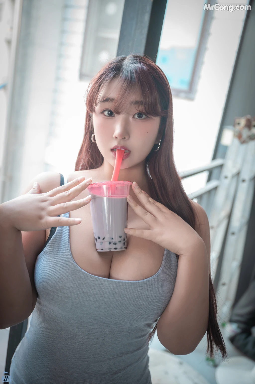 [BLUECAKE] Ggubbu: Bubble Tea Challenge (130 photos)