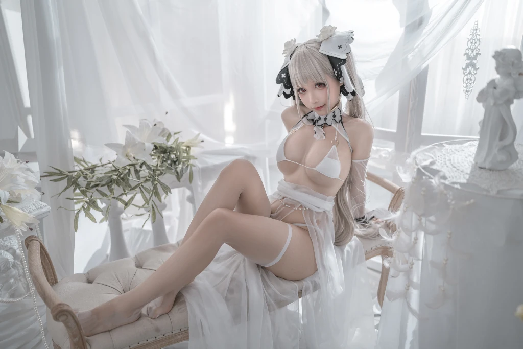 Coser@蠢沫沫 (chunmomo) Vol.133: 可畏 婚纱 (57 photos)