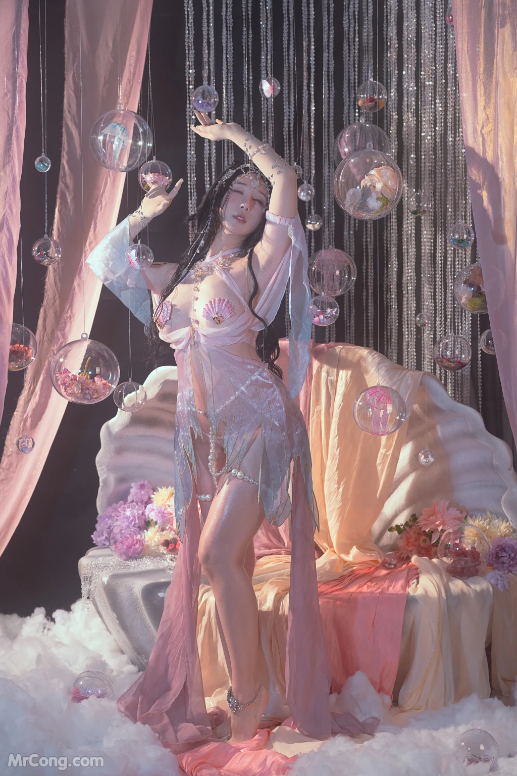Coser@云溪溪 (Yunx1x1) Vol.053: 奶桃 海的女儿 (40 photos)