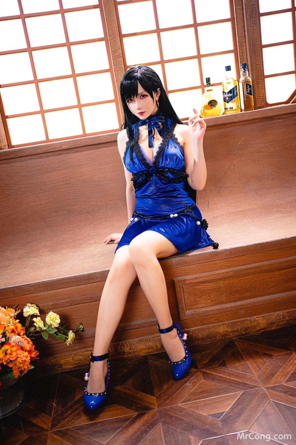 Coser@星之迟迟Hoshilily: 蒂法蓝礼服 (42 photos )
