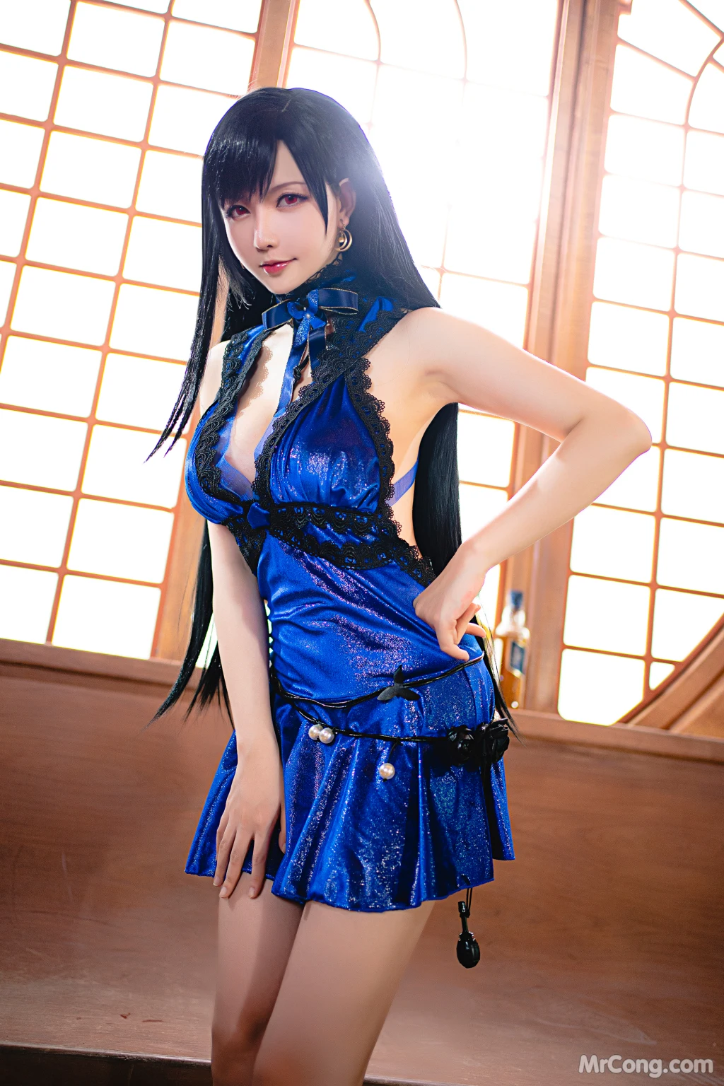 Coser@星之迟迟Hoshilily: 蒂法蓝礼服 (42 photos ) 4 Coser@星之迟迟Hoshilily: 蒂法蓝礼服 (42 photos ) 4