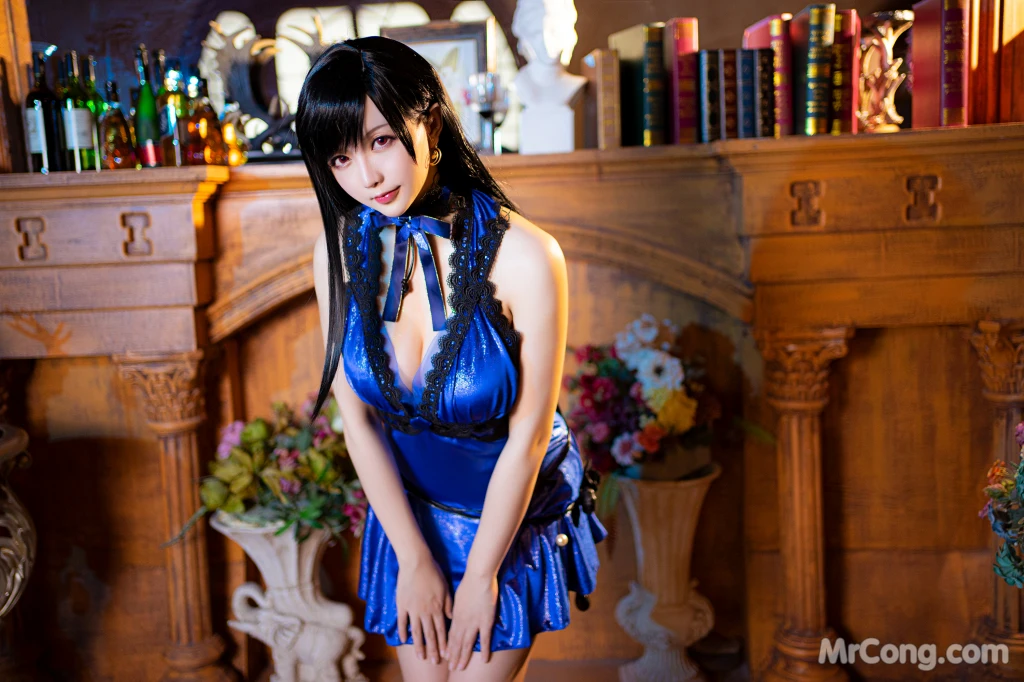 Coser@星之迟迟Hoshilily: 蒂法蓝礼服 (42 photos )