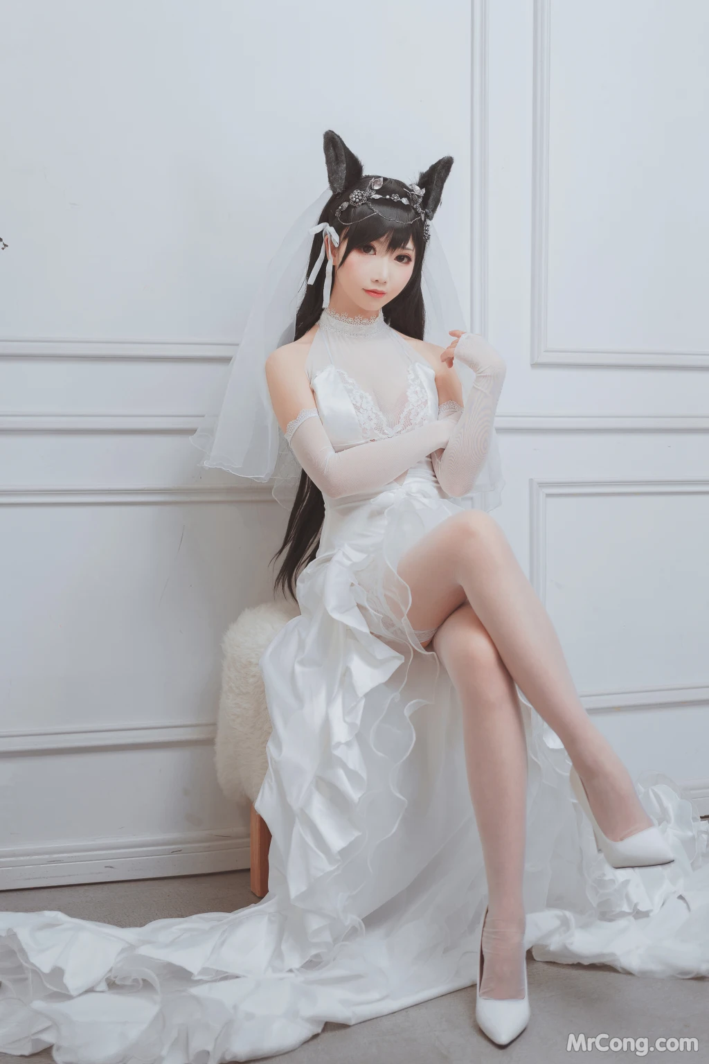 Coser@面饼仙儿 No.023: 爱宕花嫁 (29 photos)