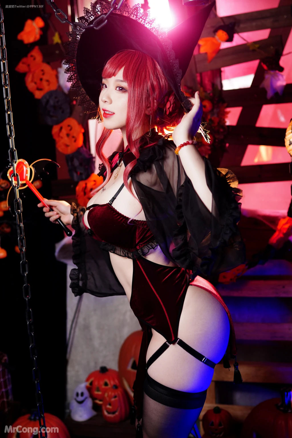 Coser@皮皮奶可可爱了啦: 万圣节女巫 (48 photos)