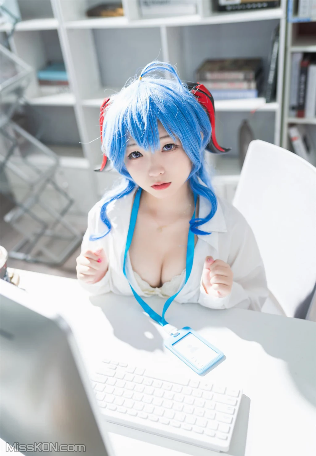 Coser@花铃: 甘雨秘书OL (93 photos) 19 Coser@花铃: 甘雨秘书OL (93 photos) 19