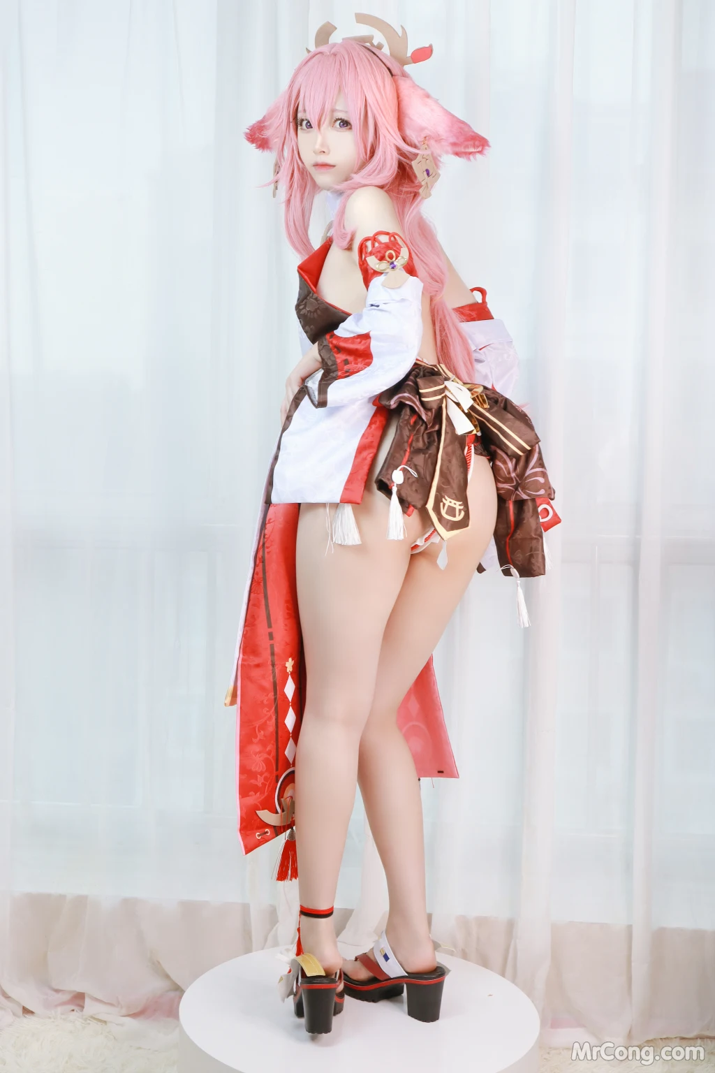 Coser@Asagiriai (愛ちゃん): 原神 八重神子 (35 photos)