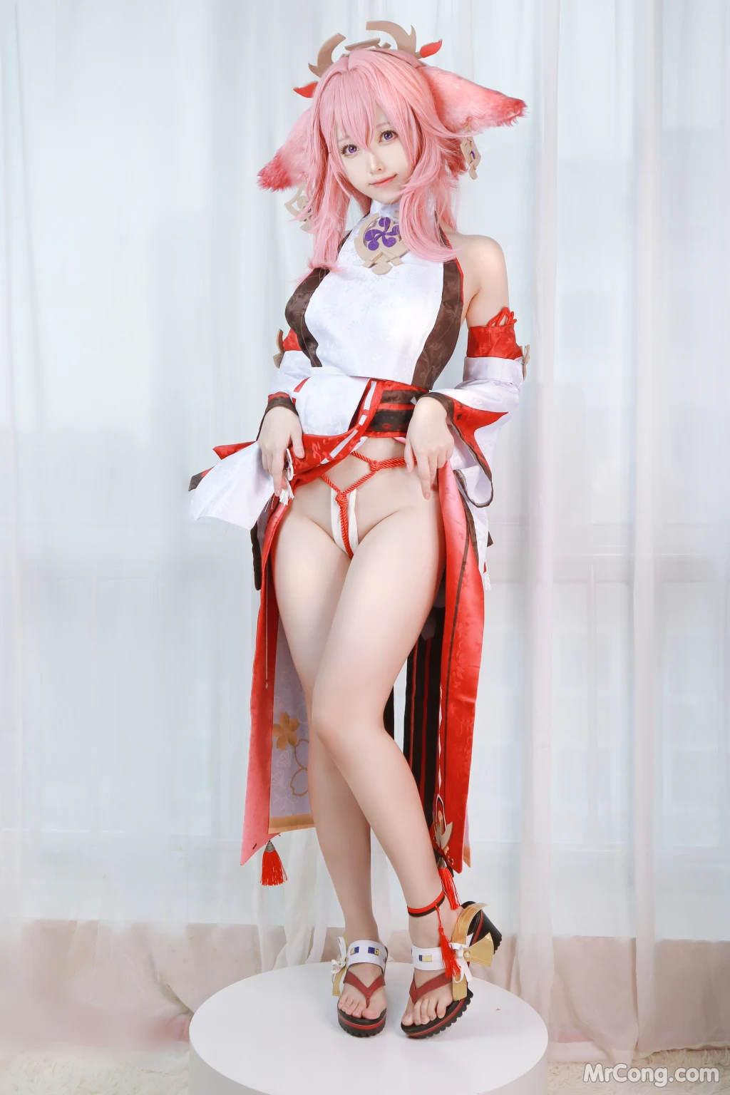 Coser@Asagiriai (愛ちゃん): 原神 八重神子 (35 photos)