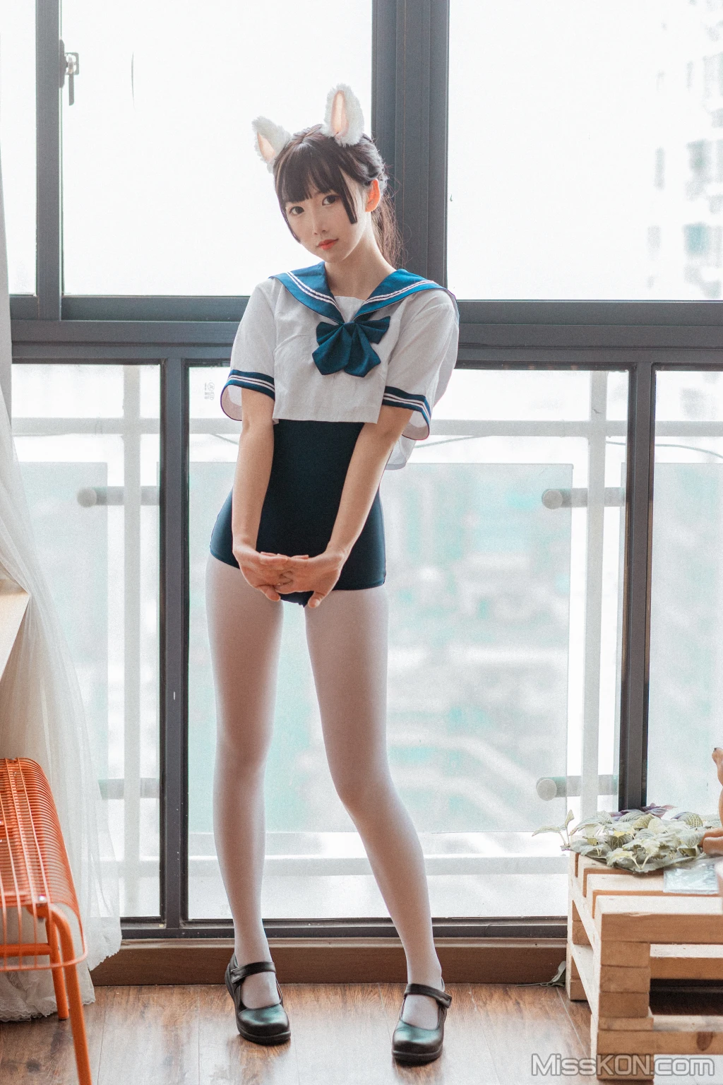 Coser@面饼仙儿 No.099: 水手服 死库水 (35 photos) 