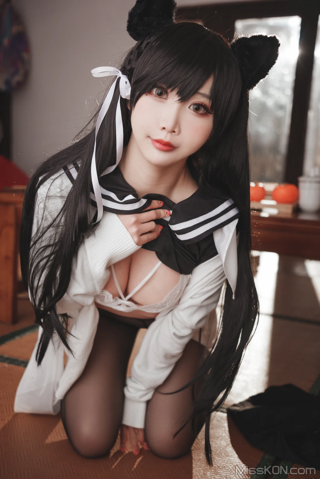 Coser@面饼仙儿 No.104: 爱宕JK2 (47 photos ) 