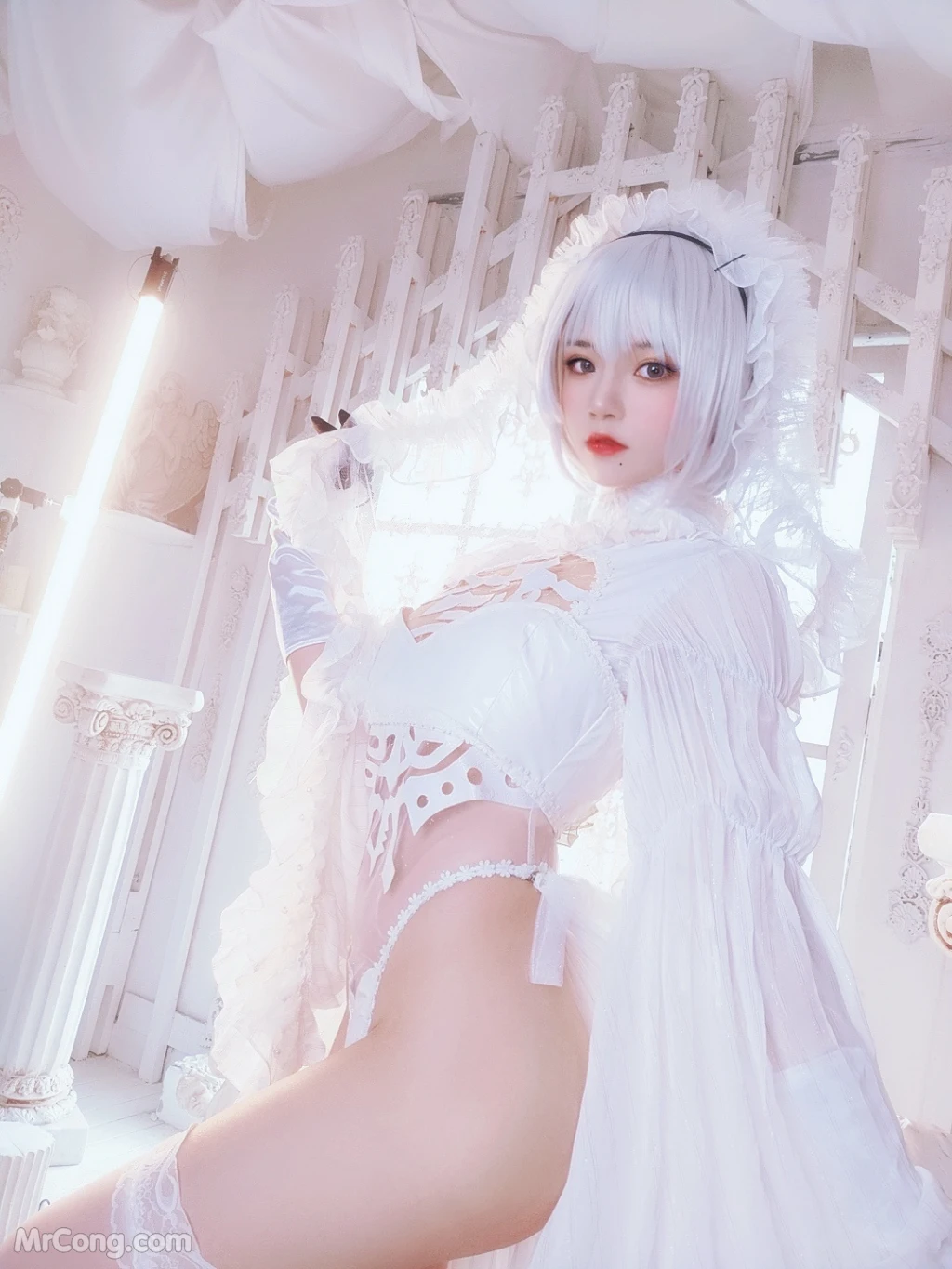 Coser@桜桃喵 Vol.166: 2B花嫁 (69 photos)