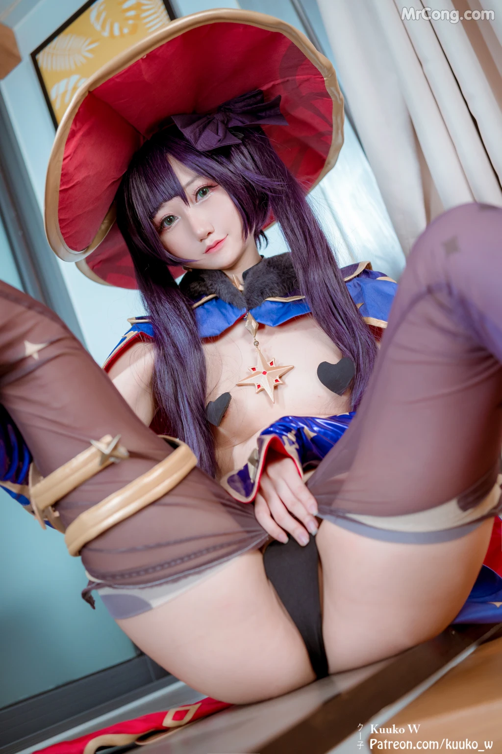 Coser@KuukoW No.092: Mona Genshin Impact (39 photos )