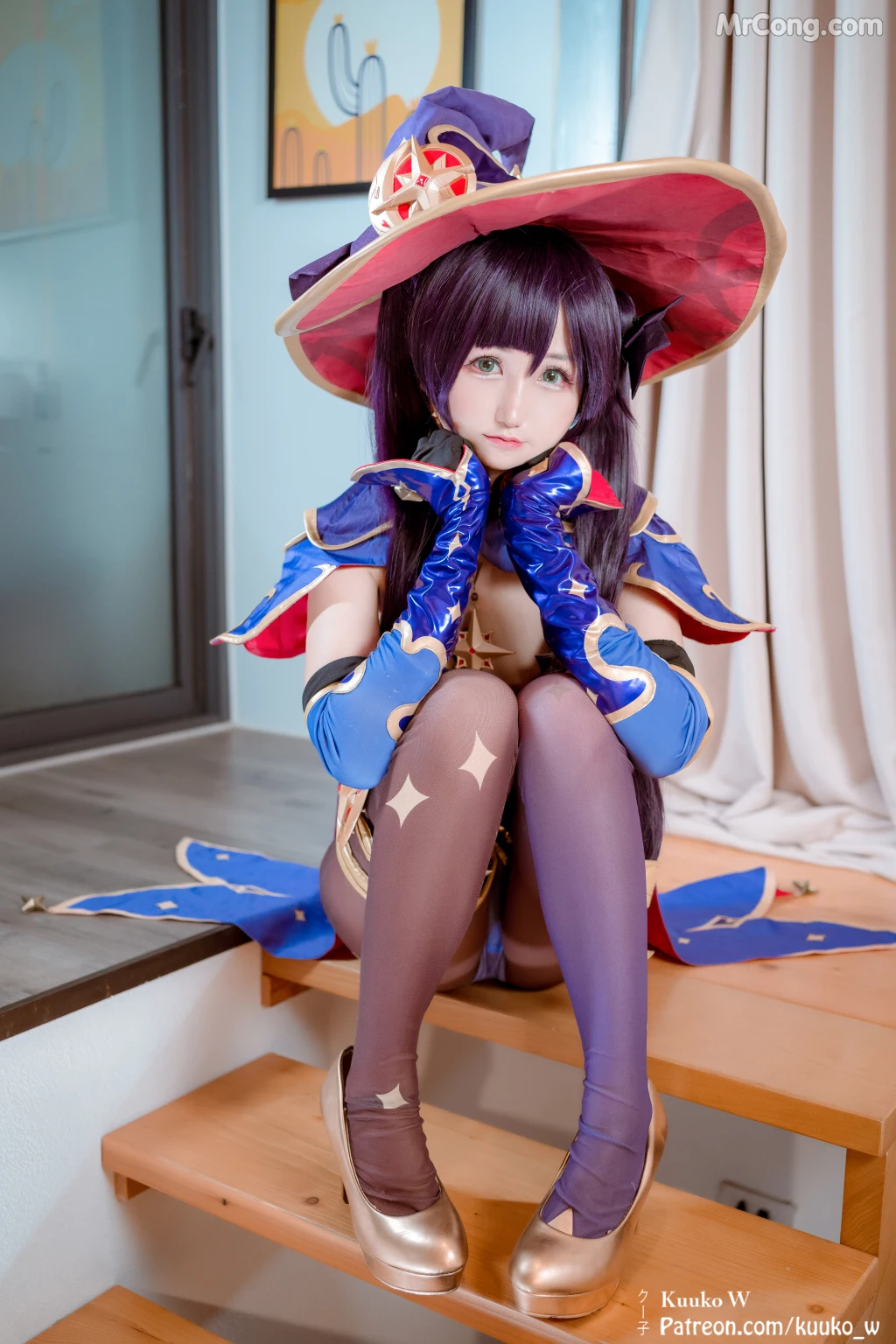 Coser@KuukoW No.092: Mona Genshin Impact (39 photos )