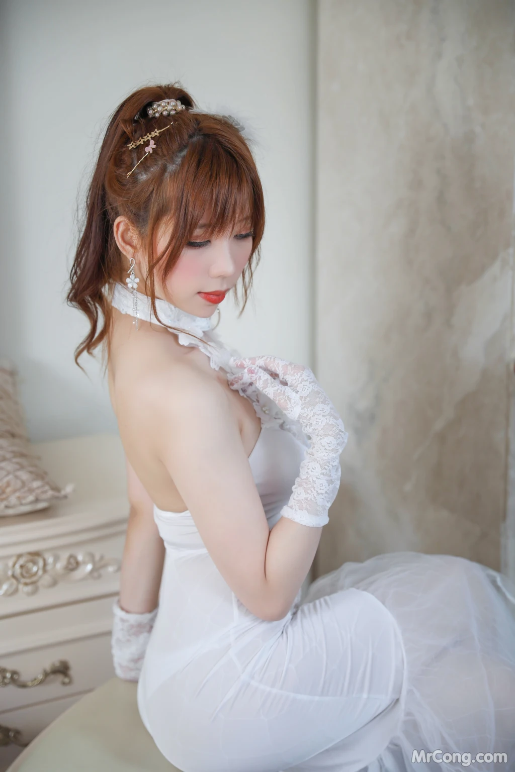 Coser@Kano Nozomi (鹿野希): 白礼服 (131 photos)