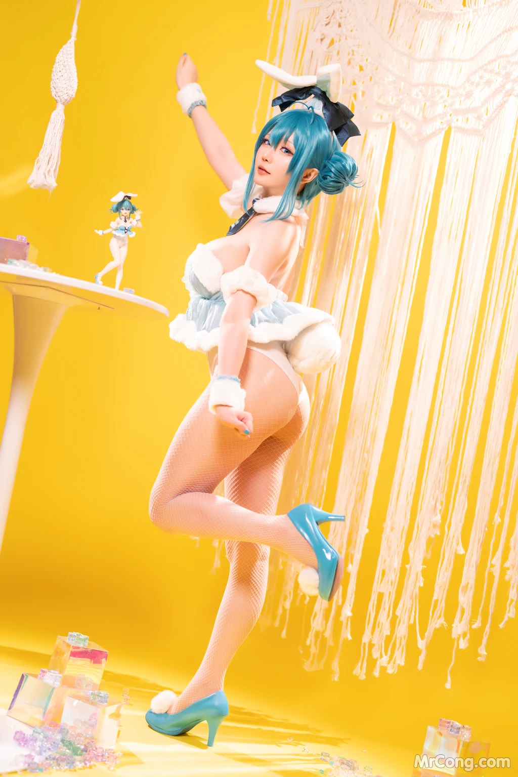 Coser@星之迟迟Hoshilily: 23年9月计划A Miku-白兔女郎 (77 photos )