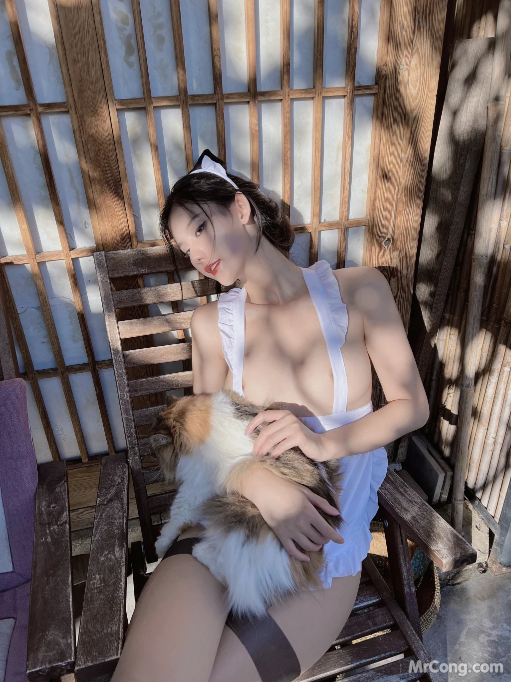 Jiu Shi A Zhu A (就是阿朱啊): 女仆与猫 (41 photos )