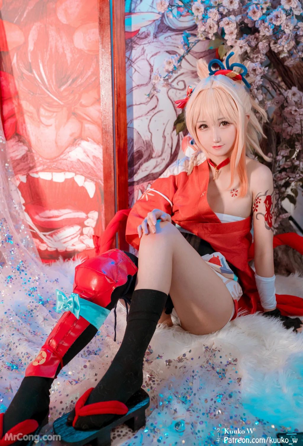Coser@KuukoW No.088: Yoimiya (47 photos)