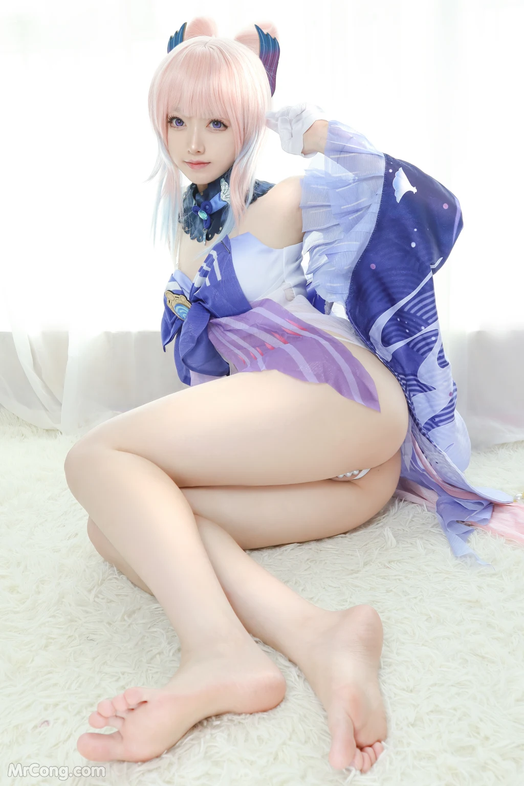 Coser@Asagiriai (愛ちゃん): 原神 珊瑚宫心海 (34 photos)