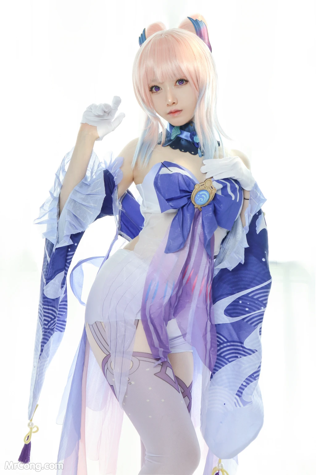 Coser@Asagiriai (愛ちゃん): 原神 珊瑚宫心海 (34 photos)