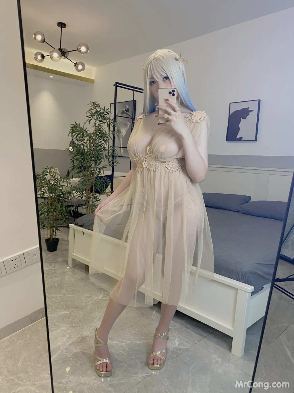Coser@Kano Nozomi (鹿野希): 金の紗衣物語 (98 photos)