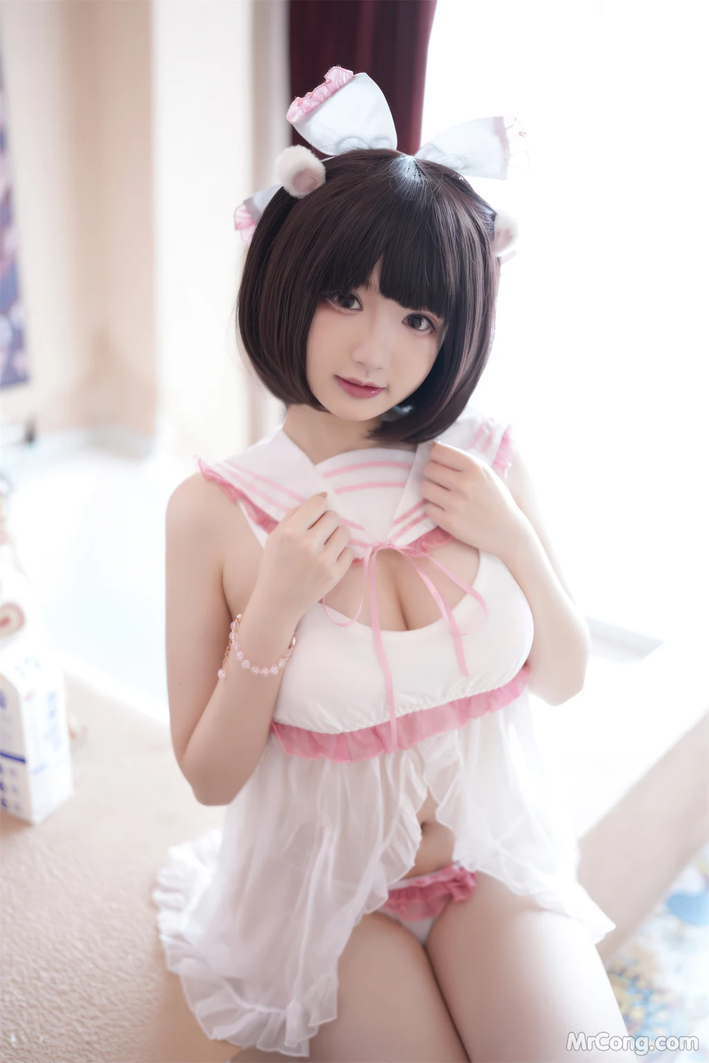 Coser@雪晴Astra (雪晴嘟嘟) Vol.046: 浴缸牛奶 (62 photos)