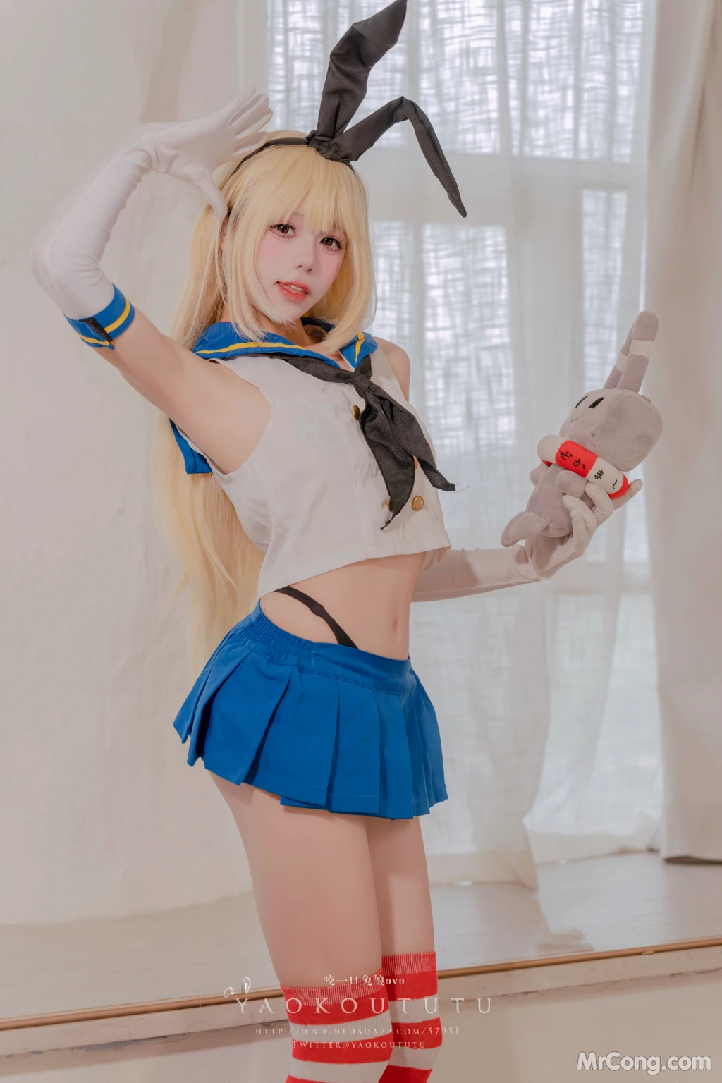 Coser@黏黏团子兔: 岛风的修整&Twice (74 photos )