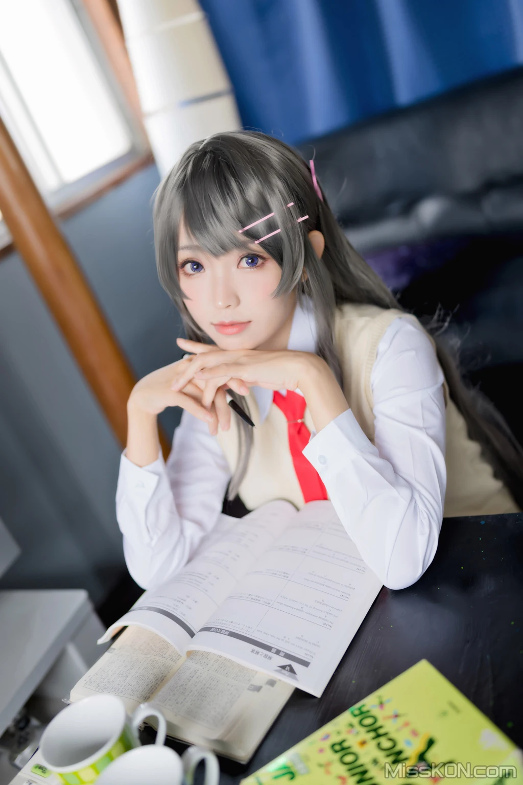 Coser@Ely_eee (ElyEE子): 麻衣学姊 (50 photos) 