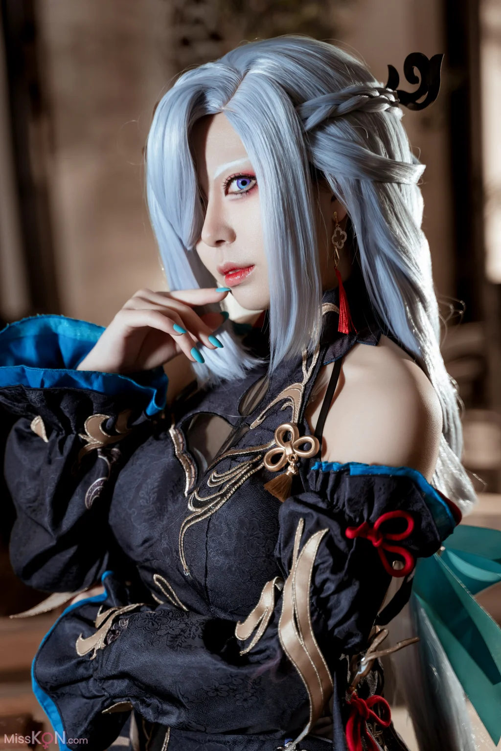 Coser@虎森森: 原神 申鹤 冷花幽露 (35 photos)