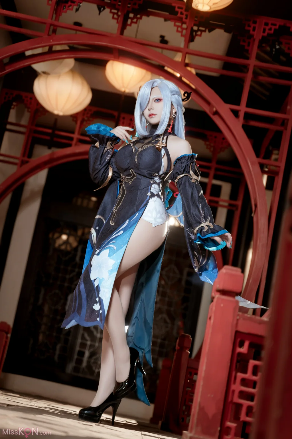 Coser@虎森森: 原神 申鹤 冷花幽露 (35 photos)