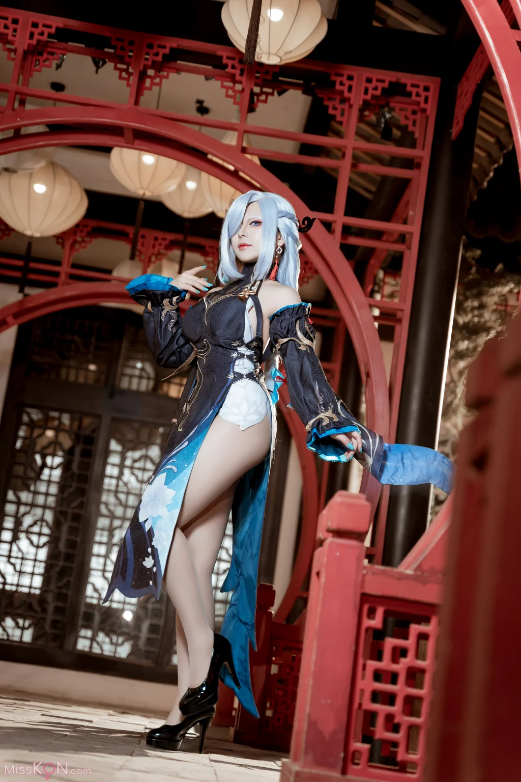 Coser@虎森森: 原神 申鹤 冷花幽露 (35 photos)